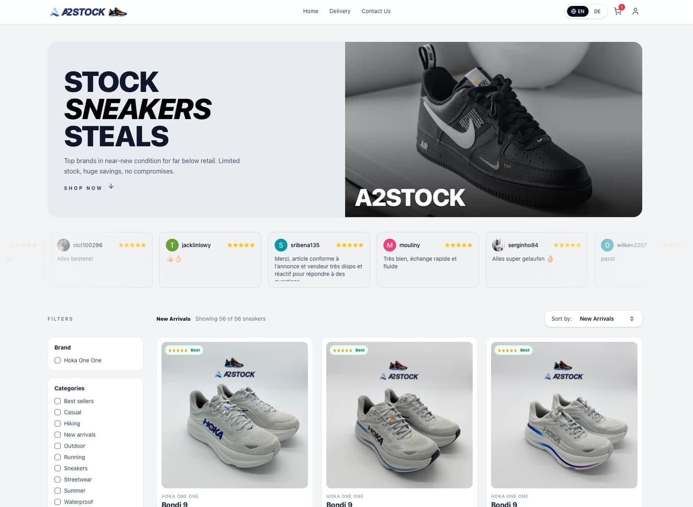 A2STOCK - sneakers online in Europe